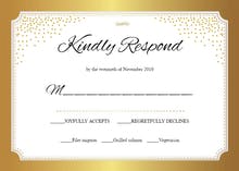 Gold Elegant - RSVP card